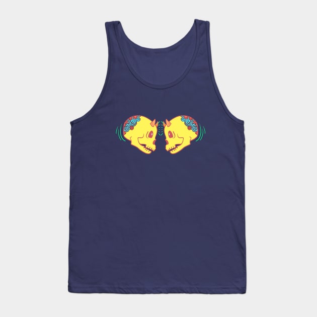 Skull Tap Tank Top by Your Type of Toast